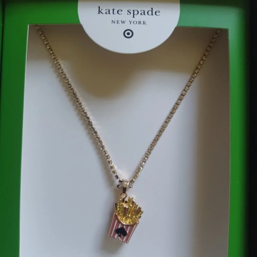 Kate Spade X Target French Fries Necklace NEW - Picture 3 of 5